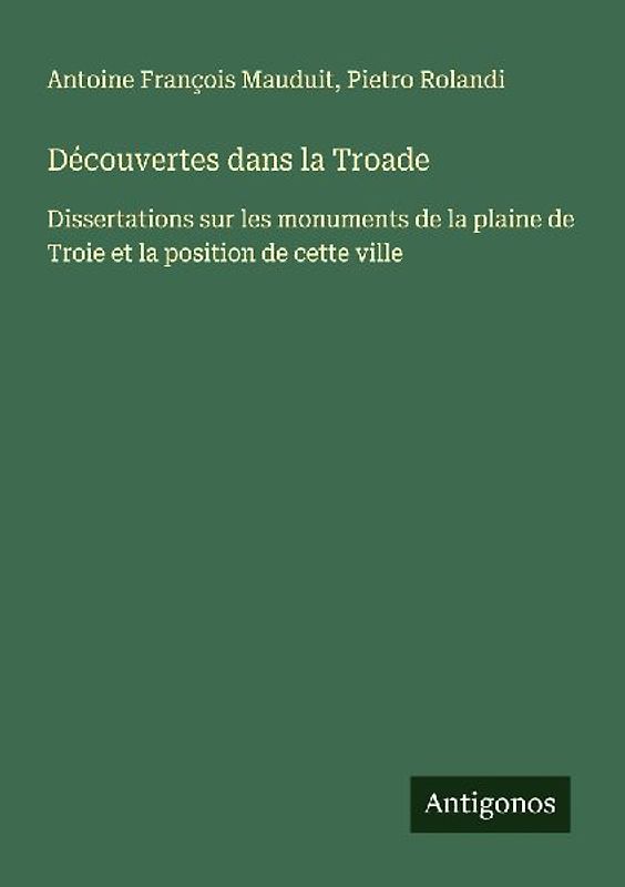 Découvertes dans la Troade