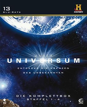 Unser Universum - Die Komplettbox (Staffel 1 - 4, 13 BDs, History) Blu-ray Disc