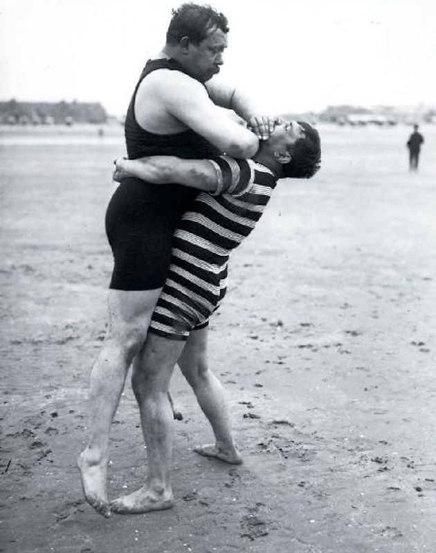 Carnet Blanc, Lutteurs, Deauville, 1913