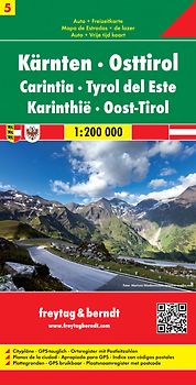 Kärnten - Osttirol, Autokarte 1:200.000