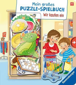 Mein großes Puzzle-Spielbuch - Wir kaufen ein