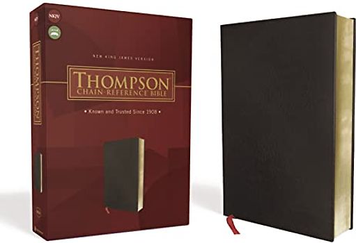 NKJV, Thompson Chain-Reference Bible, Bonded Leather, Black, Red Letter: New King James Version, Black, Bonded Leather, Red Letter
