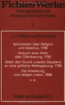 Johann G. Fichte: Werke / Werke