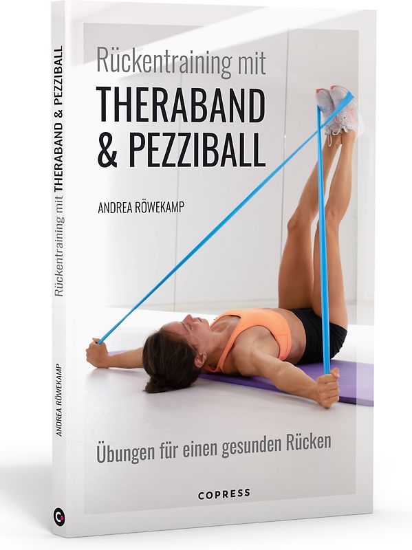 Rückentraining mit Theraband und Pezziball. Übungen für einen gesunden Rücken