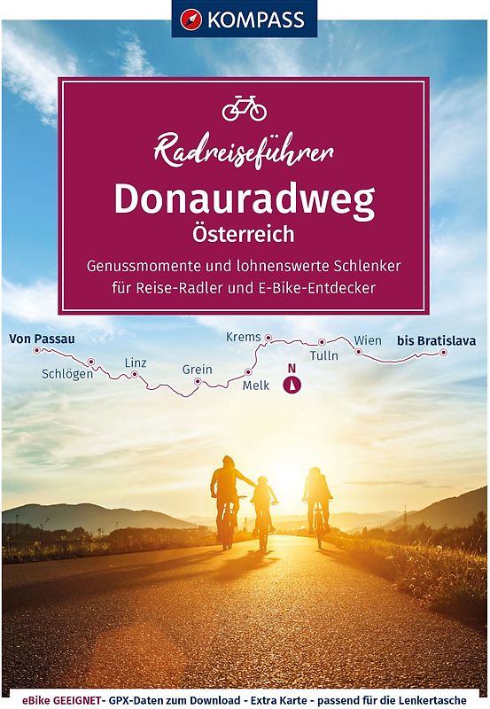 KOMPASS Radreiseführer Donauradweg Österreich