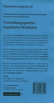 Hippel-Rehborn: Landesgesetze Nordrhein-Westfalen, 102 bedruckte Griffregister