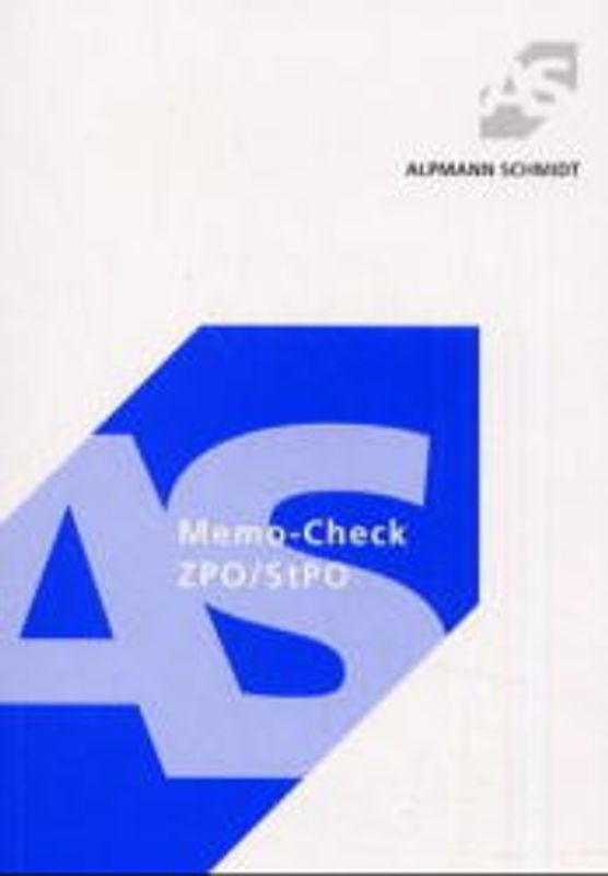 Memo-Check ZPO /StPO
