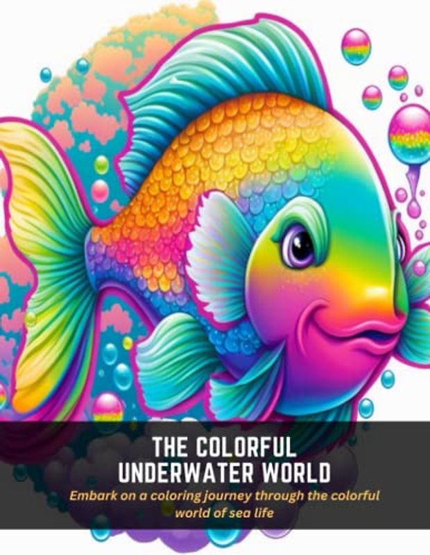 The Colorful Underwater World: Embark on a coloring journey through the colorful world of sea life