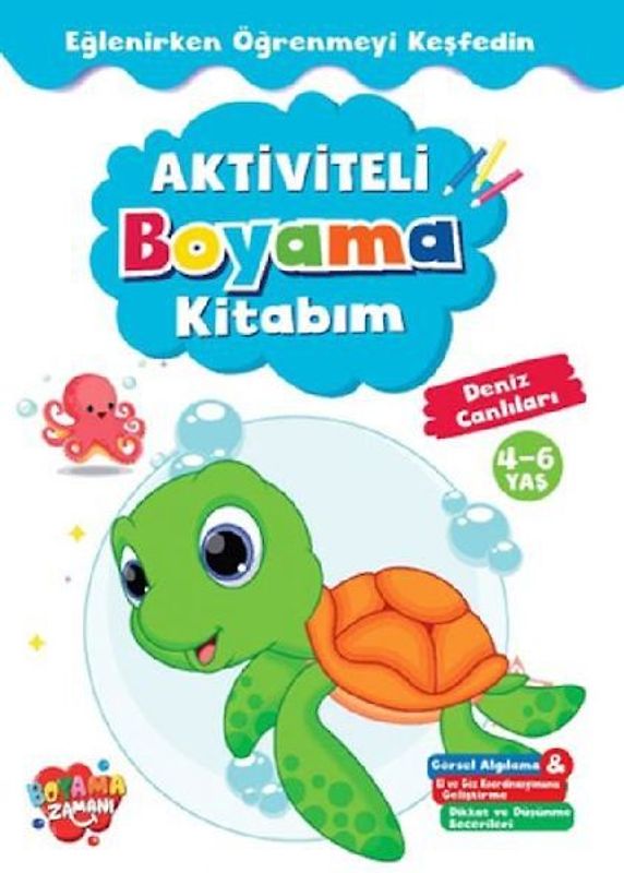 Aktiviteli Boyama Kitabim - Deniz Canlilari