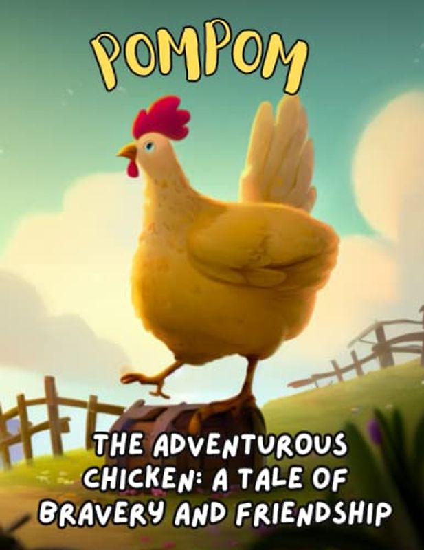 Pompom the Adventurous Chicken - A Tale of Bravery and Friendship: short story for kids about determination, Children's Books About Farm Animals, Gift For kids Age 4-8