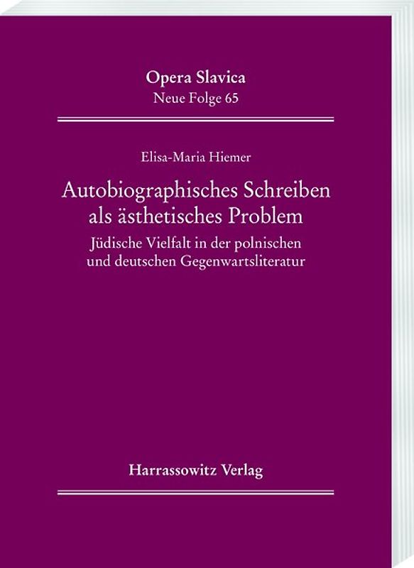 Autobiographisches Schreiben als ästhetisches Problem