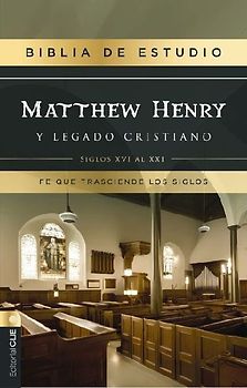 Rvr, Biblia de Estudio Matthew Henry Y Legado Cristiano, Tapa Dura, Interior a DOS Colores, Comfort Print