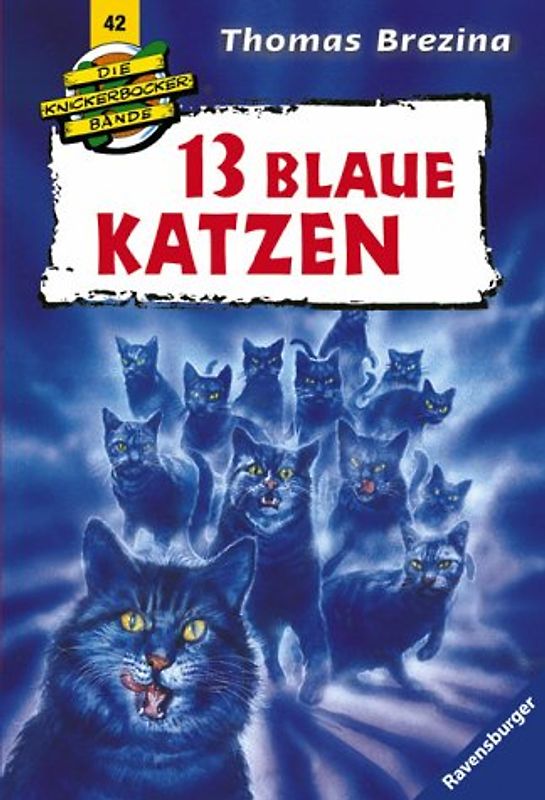 13 blaue Katzen
