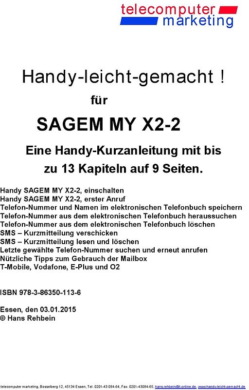 Sagem MY X2-2-leicht-gemacht. Handy-leicht-gemacht für Sagem MY X2-2