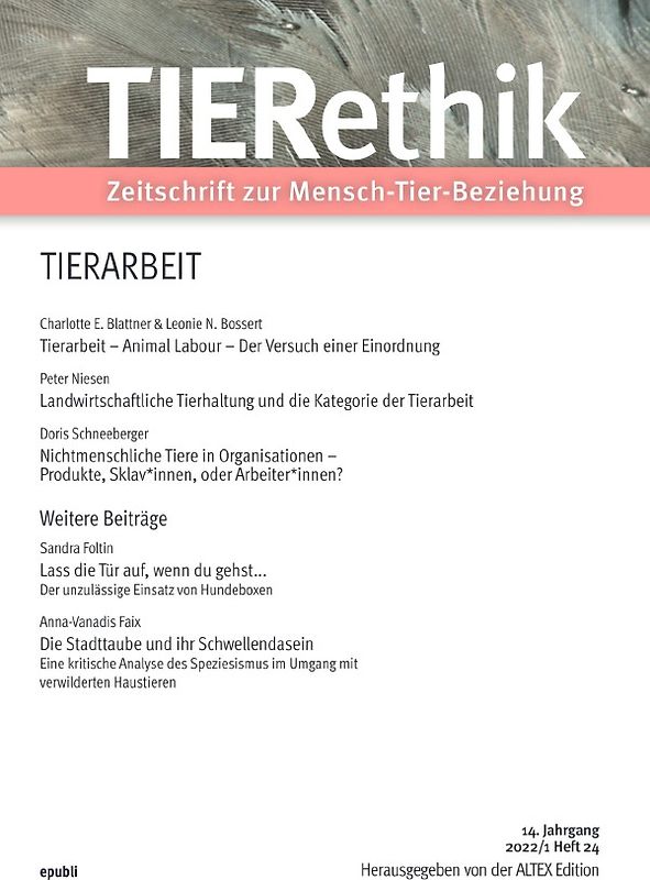 TIERethik (14. Jahrgang 2022/1)