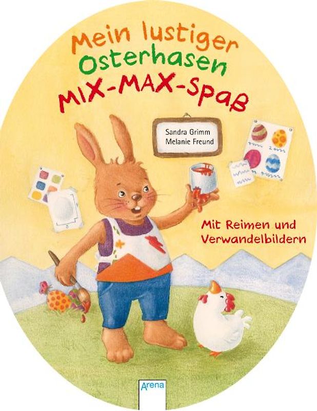 Mein lustiger Osterhasen-Mix-Max-Spaß mit Reimen und Verwandelbildern
