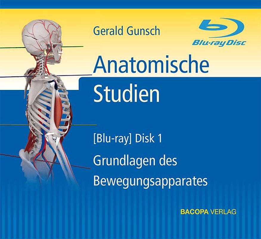 Anatomische Studien: Blu-ray in Full-HD (1920 1080p), Grundlagen des Bewegungsapparates. - Gunsch, Gerald Blu-ray Disc