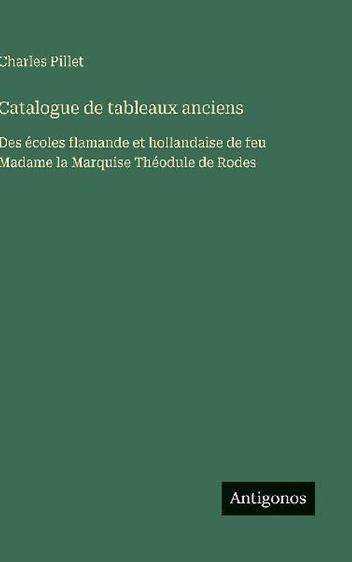 Catalogue de tableaux anciens