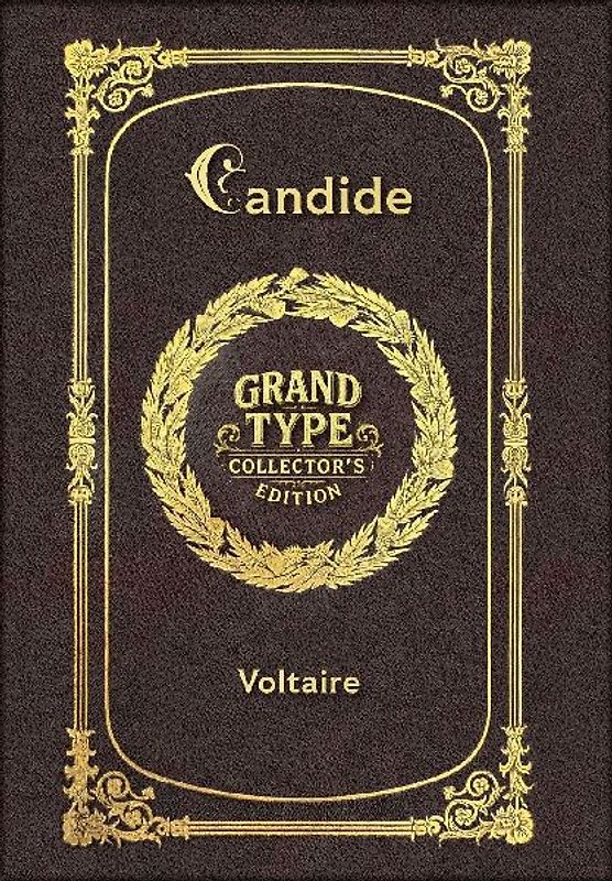 Large Print - Candide - Grand Type Collector's Edition - Matte Hardcover with Dust Jacket