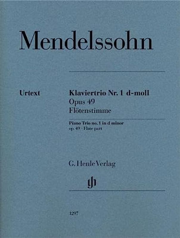 Klaviertrio Nr. 1 op. 49; Flötenstimme: Besetzung: Klaviertrios (G. Henle Urtext-Ausgabe)