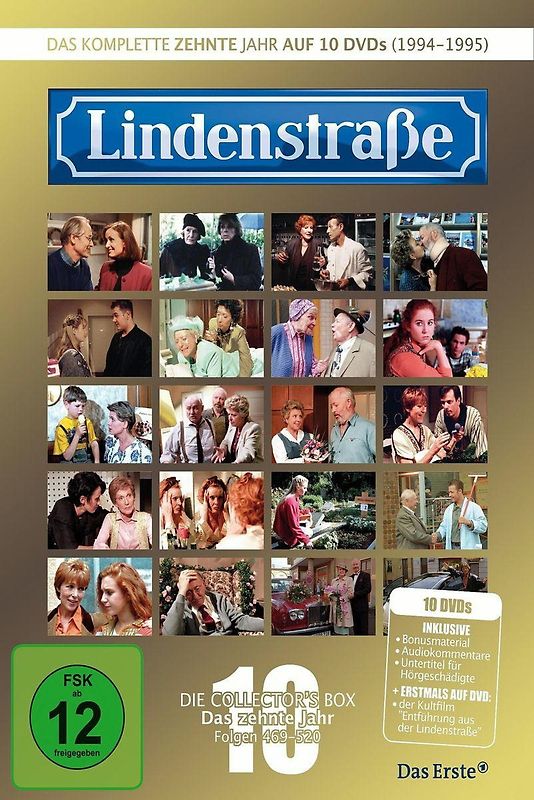 Die Lindenstraße - Das zehnte Jahr (Folge 469-520) (Collector's Box, 10 DVDs) DVD