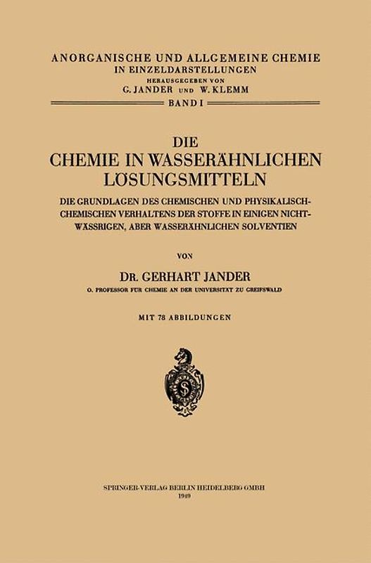 Die Chemie in Wasserähnlichen Lösungsmitteln