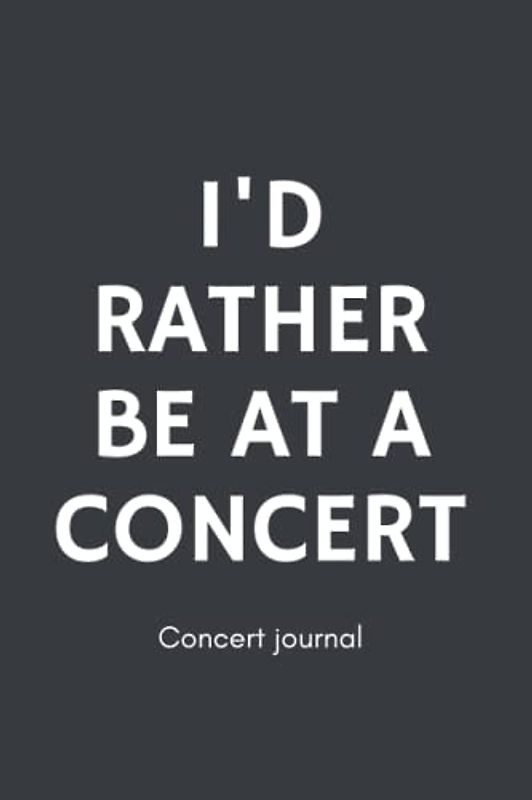Concert journal: Diary to save your music memories for festival and concert lovers | Soundtrack of your life