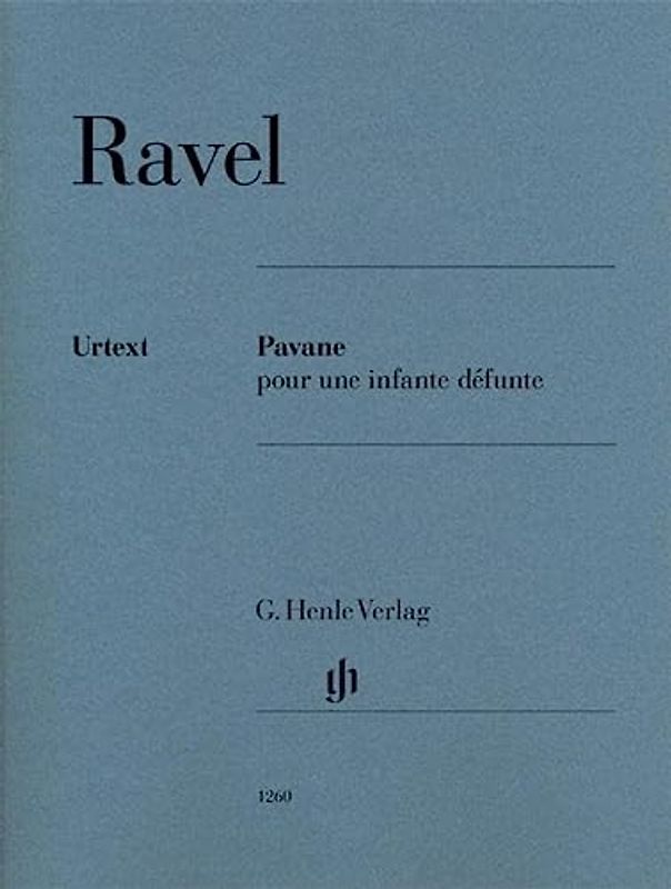 Pavane pour une infante défunte für Klavier zu zwei Händen - Ravel, Maurice