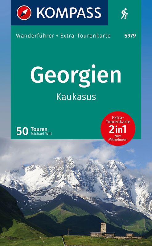 KOMPASS Wanderführer Georgien, Kaukasus, 50 Touren mit Extra-Tourenkarte