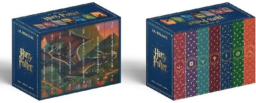 Harry Potter Paperback Box Set Books 1-7 (Deluxe Edition with Stenciled Edges)