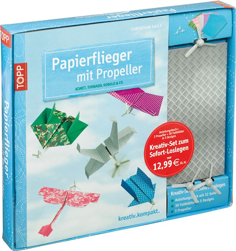Kreativ-Set: Papierflieger mit Propeller