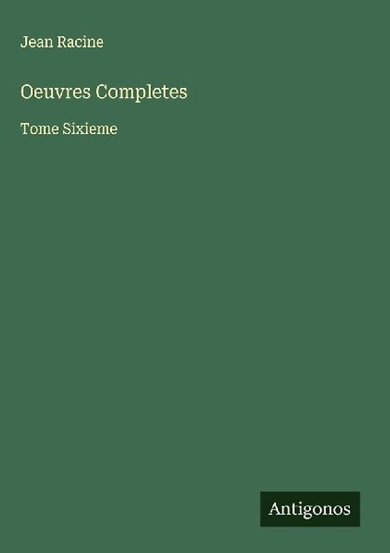 Oeuvres Completes