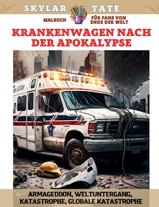 Krankenwagen nach der Apokalypse – Malbuch für Fans von Ende der Welt – Armageddon, Weltuntergang, Katastrophe, Globale Katastrophe