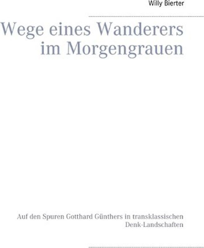 Wege eines Wanderers im Morgengrauen
