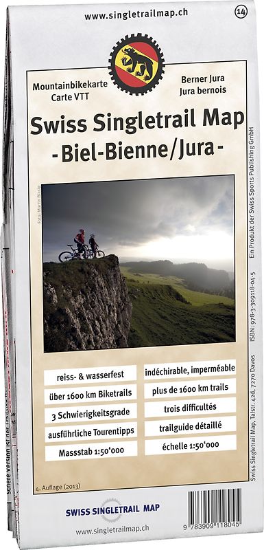 Singletrail Map 014 Biel/Berner Jura