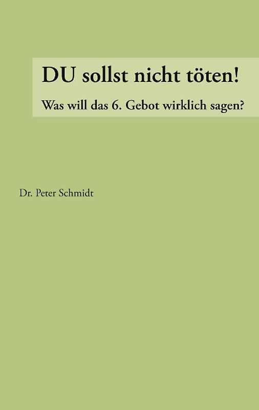 Du sollst nicht töten !