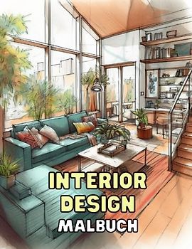 Interior Design - Malbuch: Entdecke die Kreativität mit stilvollem Design: Erkunde die Welt des Interior Designs beim Ausmalen
