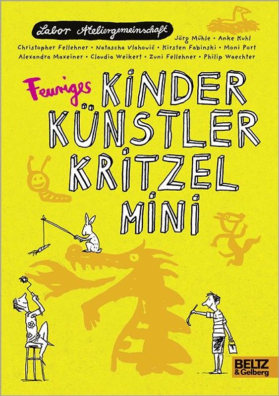 Feuriges Kinder Künstler Kritzelmini