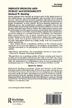 Private Prisons and Public Accountability