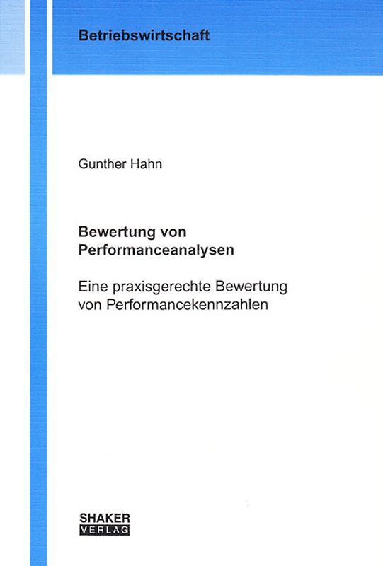 Bewertung von Performanceanalysen