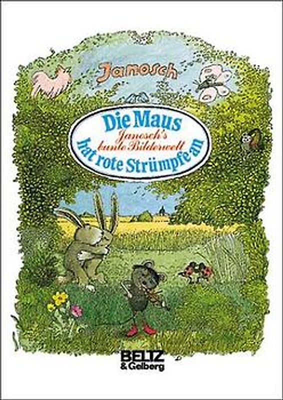 Die Maus hat rote Strümpfe an