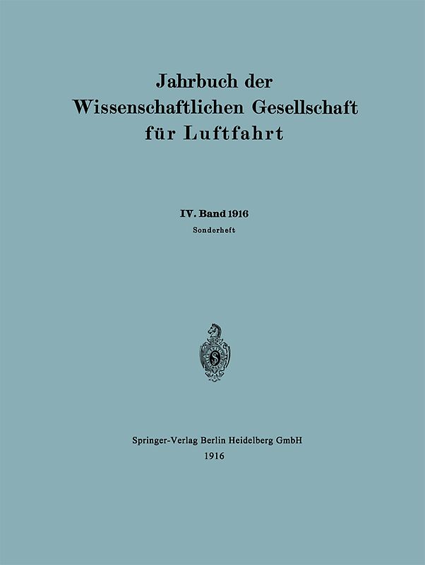 Jahrbuch der Wissenschaftlichen Gesellschaft für Luftfahrt