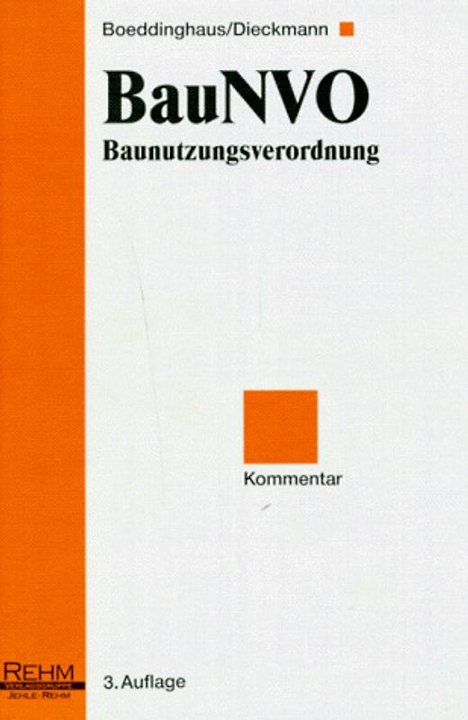 BauNVO - Baunutzungsverordnung. Kommentar