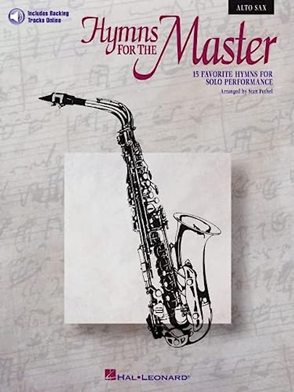 Instrumental Play-Along Hymns For The Master Alto Sax Book/Cd