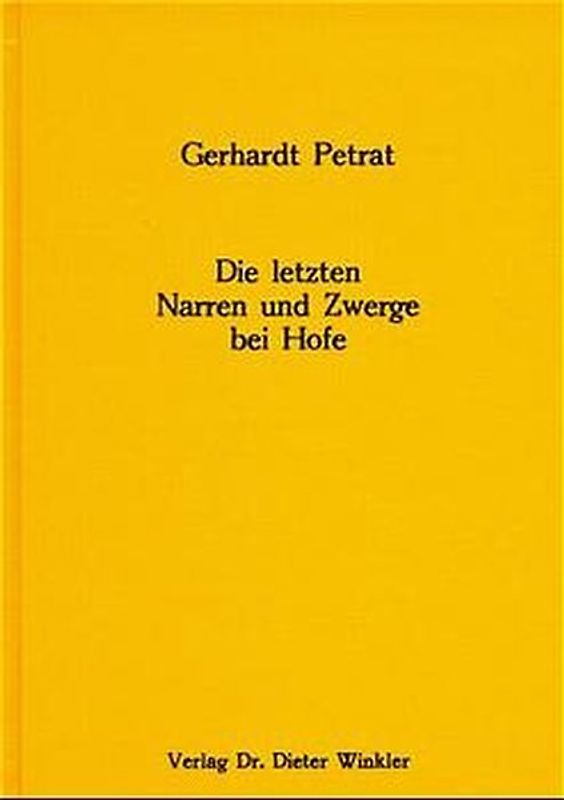 Die letzten Narren und Zwerge bei Hofe