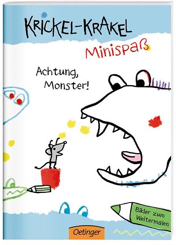 Krickel-Krakel-Minispaß. Achtung, Monster! Bilder zum Weitermalen