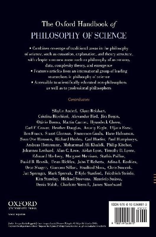 Oxford Handbook of Philosophy of Science