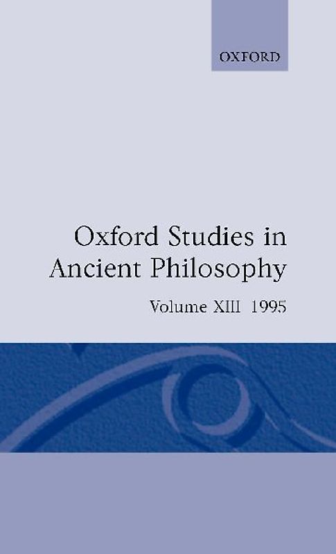 Oxford Studies in Ancient Philosophy
