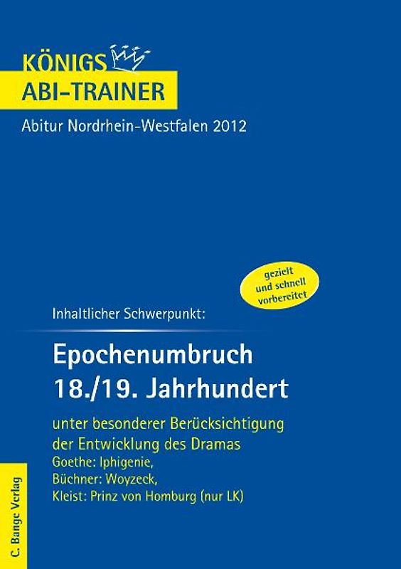 Epochenumbruch 18./19. Jahrhundert - Königs Abi Trainer.