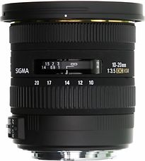 Sigma 10-20 mm F3.5 DC EX HSM 82 mm Objectif (adapté à Nikon F) noir